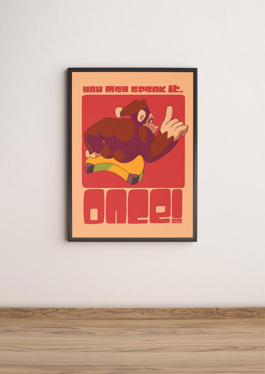 You May Spank It - Donkey Kong Poster - Dk Art Print