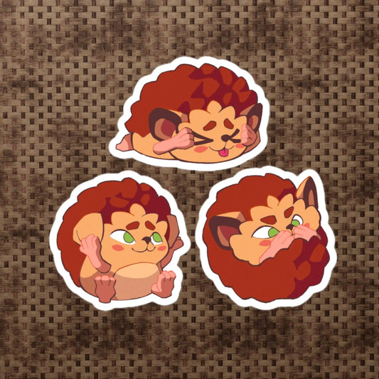 Three wise hedgehogs See no evil speak no evil hear no evil