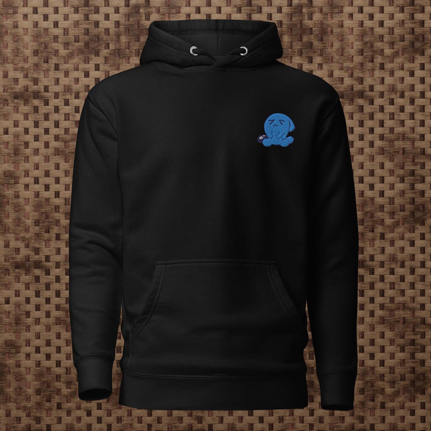 Wobbuffet Embroidered Pokemon Hoodie Black